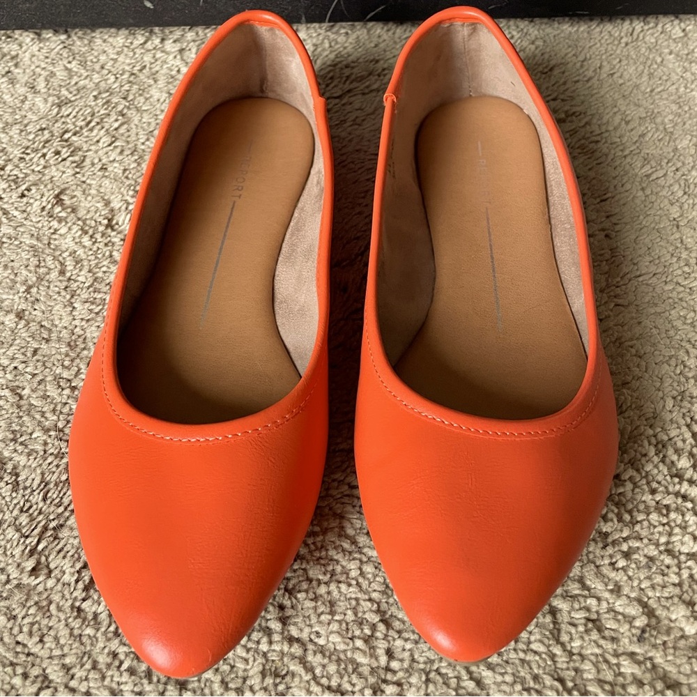 “Report” Savva ballet flats. Tried on but never worn out.